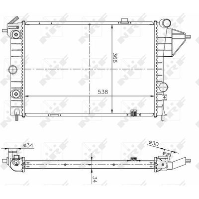 Chladič, chlazení motoru NRF 513508A