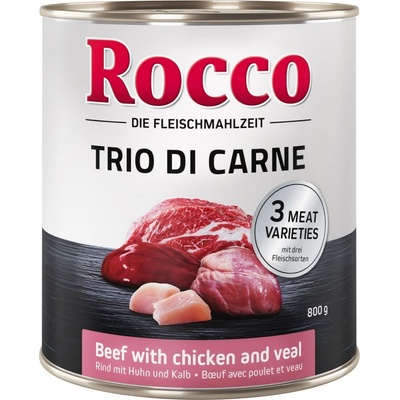 Rocco Classic Trio di Carne hovädzie kuracie a teľacie 6 x 0,8 kg
