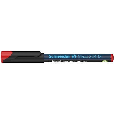 Schneider Алкохолен маркер, OHP, 1 mm, SCHNEIDER "Maxx 224 M", червен 1202 (1202)