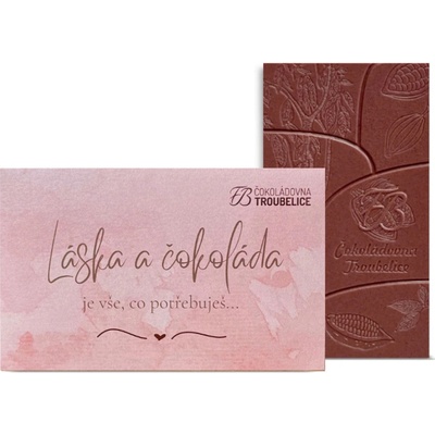 Čokoládovna Troubelice Láska a hořká 75% 45 g