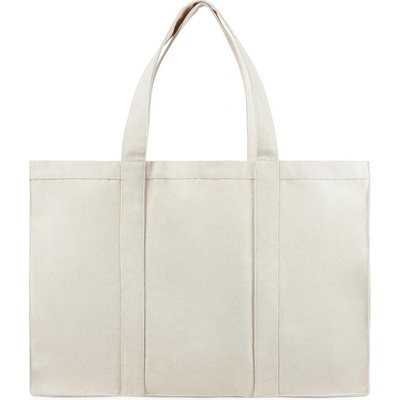 Maxi tote bag VINGA Hilo z recykl. canvas AWARE™, sivá