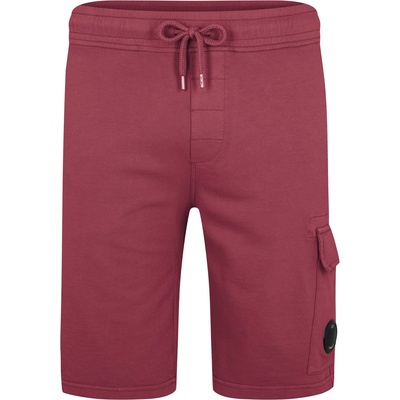 CP COMPANY Поларени къси панталони CP COMPANY Micro Lens Fleece Shorts - Red Bud 577
