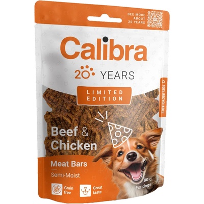 Calibra Dog Limited Edition Beef&Chicken Bars 80 g