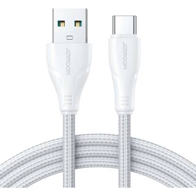 JOYROOM USB кабел - USB C 3A Surpass Series за бързо зареждане и пренос на данни 0, 25 м бял (S-UC027A11) (S-UC027A11 0.25m Whi)