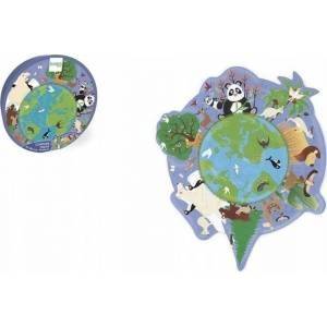 Scratch Europe Puzzle 45 contour world map