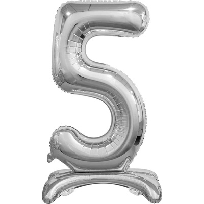 Godan Свободностоящ балон от фолио 5 сребрист 74см