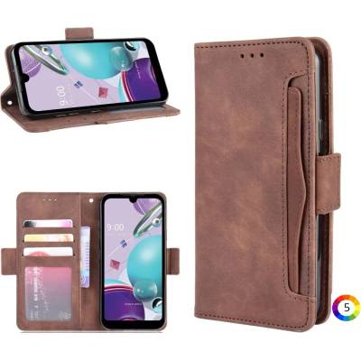 LG K31/Aristo 5/Aristo 5 Plus Wallet Кожен Калъф и Протектор