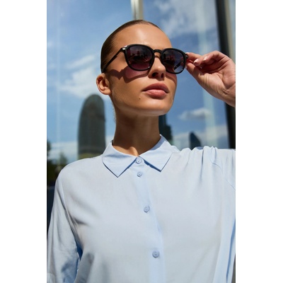 Moodo Светлосиня блуза с връзване Moodo Moodo | Sin | ЖЕНИ | XS