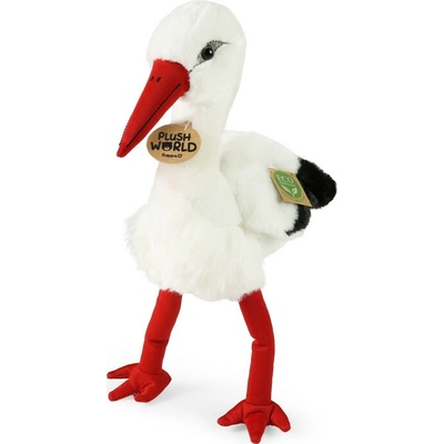 Rappa Plyšový čáp 32 cm ECO-FRIENDLY PLUSH WORLD