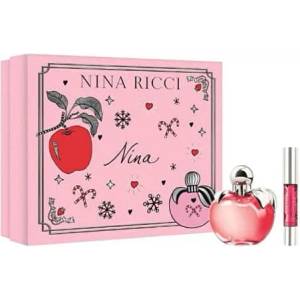 Nina Ricci Nina Подаръчен комплект, Тоалетна вода 50ml + червило v ceruzke 2.5g, Жени