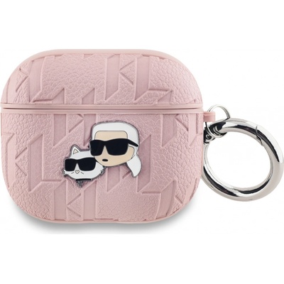 Karl Lagerfeld PU Embossed Karl and Choupette Heads Puzdro na AirPods Pro 2 KLAP2PGKCPP