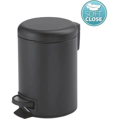 POTTY 330914 Odpadkový koš 5 l Soft Close čierna matná