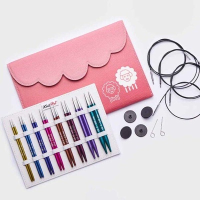 KnitPro Zing Deluxe Set vyměnitelných pletacích jehlic 13 cm