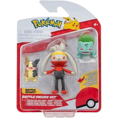 Jazwares Pokémon Sada 3 bojových figúrok Morpeko Režim plného břicha
