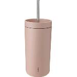Stelton Термочаша To-Go Sip с двойни стени от стомана със сламка 400 мл цвят пепел от рози (686-50)