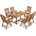Garden Point Дървени градински мебели Burma/Bombay 6 Garden Point (GAP150_6xGAP151)
