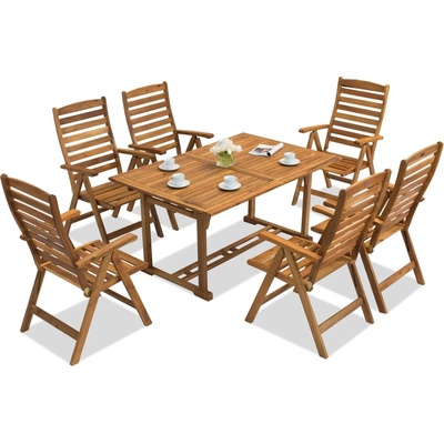 Garden Point Дървени градински мебели Burma/Bombay 6 Garden Point (GAP150_6xGAP151)