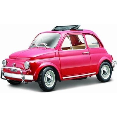 BBURAGO Model auta Fiat 500L 1968 Červený 1:24