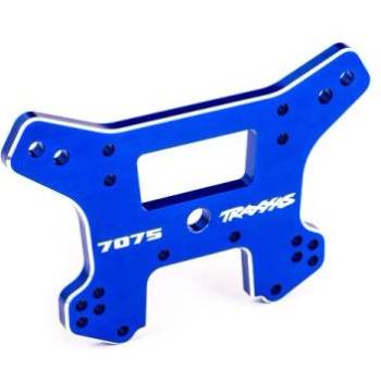 Traxxas задна алуминиева амортисьорна кула, синьо анодизирана (за Sledge)
