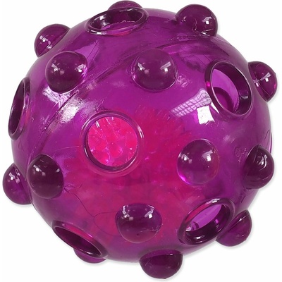 Dog Fantasy Glow míček fialová 8 cm