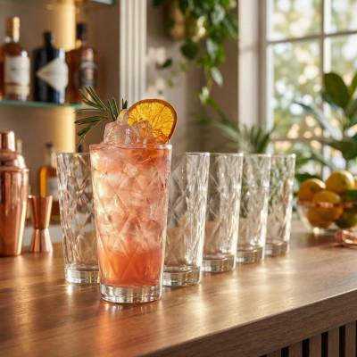BORMIOLI ROCCO Sada sklenic KALEIDO LONG DRINK 6ks 370ml