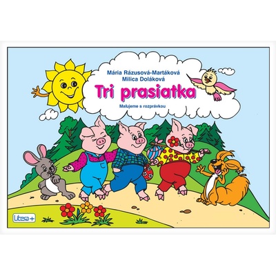 Omaľovánka a5 Litera Tri prasiatka