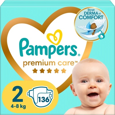 Pampers Premium Care Размер 2, пелени, MB, 136бр (8006540855812)