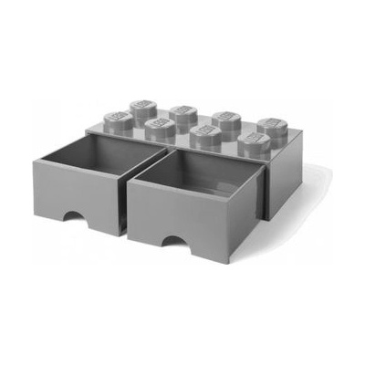 LEGO® úložný box 8 s šuplíkem 25 x 50 x 18 cm sivá