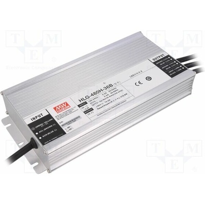 MEAN WELL HLG-480H-36B Napájecí zdroj: spínaný; LED; 480W; 36VDC; 13,3A; 90÷305VAC; IP67