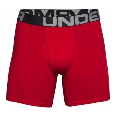 Under Armour Charged Cotton 6in 3 Pack červená