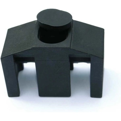 Úchyt panelu Classic 60x60mm + šroub; Černý