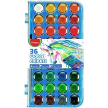 Keyroad vodové farby so štetcom 36 farieb