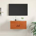 vidaXL Стенен шкаф с рафт Кафяво с восъчно покритие 60 x 30 x 30 cm (869942)