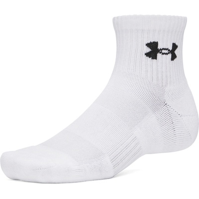 Under Armour ponožky Performance Cotton 3p Qtr White/Steel/Steel