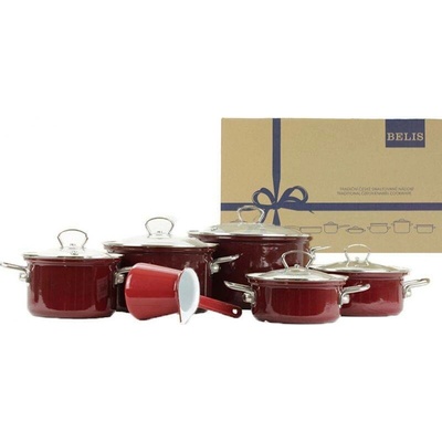Belis Sada smaltovaného riadu Eco-ceramic 6-dielna