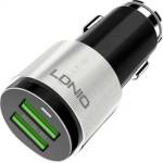  Зарядно устройство за кола LDNIO C403 Fast Charge, 4, 2A, 2xUSB Port с кабел по избор