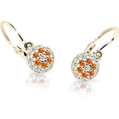 Cutie Jewellery zlaté detské náušnice C2150-10-X-1 oranžová