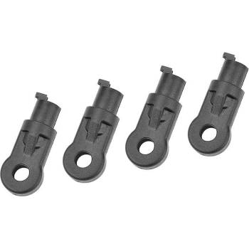 Team corally - HD Shock End - Long - Composite - 4 pcs C-00180-769 (C-00180-769)