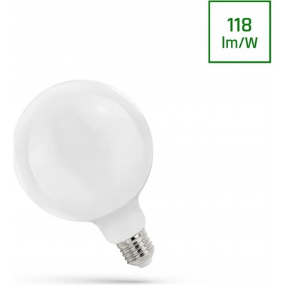 Spectrum LED žárovka GLOB G125 E-27 230V 11W COG neutrální bílá MILKY, WOJ14368