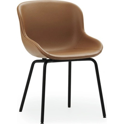 Normann Copenhagen Hyg Chair Ultra Leather hnedá / čierna oceľ