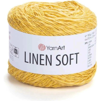 YarnArt Linen Soft 7306 hořčicově žlutá