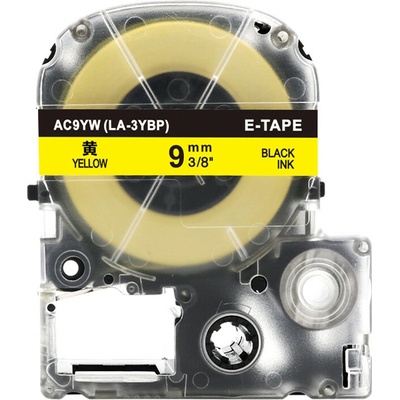 Alternatívna páska Epson AC9YW 9 mm x 8 m čierna tlač/ žltý podklad