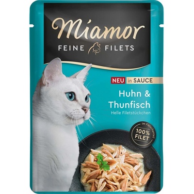 Miamor Feine Filets v omáčce s kuřecím masem a tuňákem 24 x 100 g
