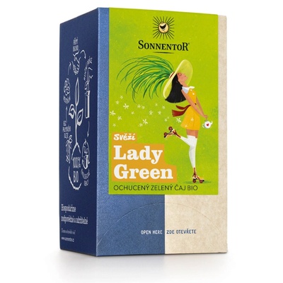 SONNENTOR - Fresh Lady Green, торбички чай, био, 18 бр