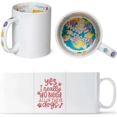 Design Motto Hrneček pro majitele více psů Všechno nejlepší Standard Dárky Sublistar 330 ml