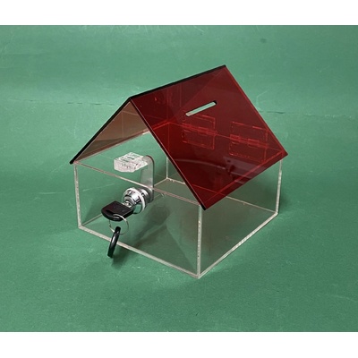 Kasička domeček 150x150x150 mm na zámek – Zboží Mobilmania