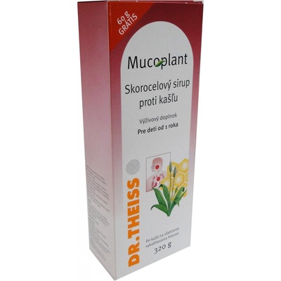 Dr.Theiss Mucoplant Skorocelový sirup s echinaceou a Vitamínom C 250 ml