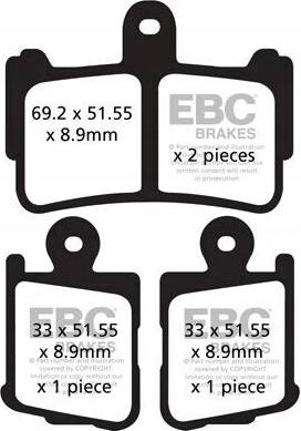 EBC Bremsbeläge Set FA499/4HH – Für Hohe Leistung Und Zuverlässigkeit
