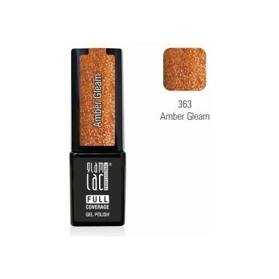 GlamLac Gel lak oranžový 363 Amber Gleam 6 ml