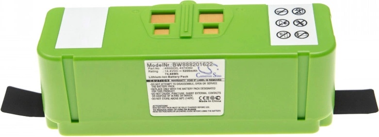 VHBW Батерия за iRobot Roomba 640 / 680 / 840 / 960, Li-Ion, 2130LI, 5200 mAh (888201622)